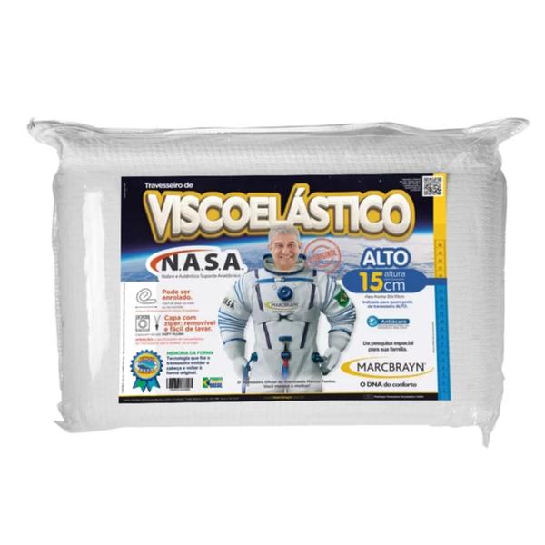 Imagem de Travesseiro De Viscoelástico Nasa Com 15cm De Altura