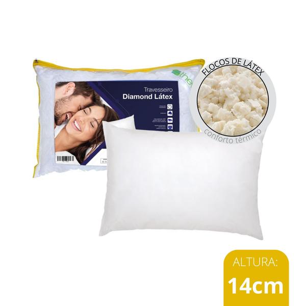 Travesseiro Diamond Latex - Lavável Em Máquina - Theva Imagem de Travesseiro Diamond Latex - Lavável Em Máquina