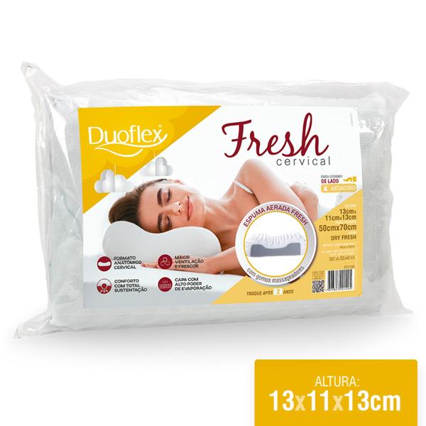 Imagem de Travesseiro Duoflex Cervical Fresh - 50x70