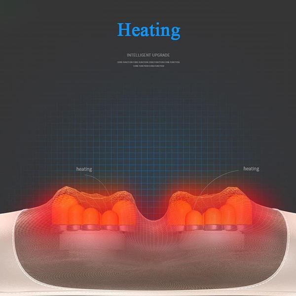 Imagem de Travesseiro elétrico de massagem para pescoço Infravermelho de aquecimento Travesseiro massageador para pescoço