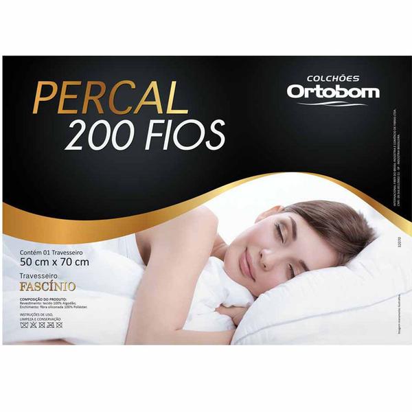 Imagem de Travesseiro Fascínio 70cm x 50cm Fibra Siliconizada 01 Peça - Ortobom