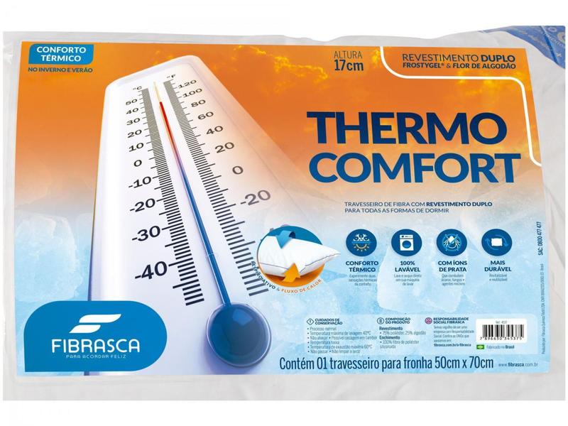 Imagem de Travesseiro Fibrasca de Cabeça Flor de Algodão - Thermo Comfort