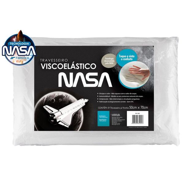 Imagem de Travesseiro Fibrasca Nasa Viscoelástico Perfil Baixo 1pç