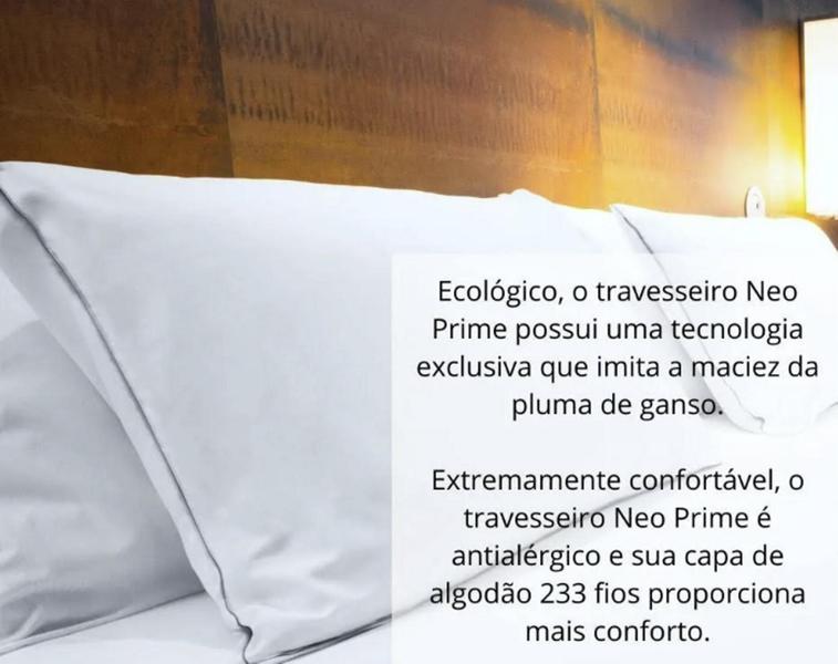 Imagem de Travesseiro King 90cm x 50cm Neo Prime 233 fios