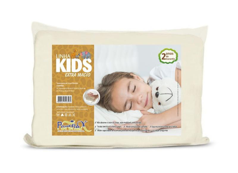 Imagem de Travesseiro Linha Kids Visco Elástico - Portflex