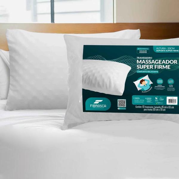 Travesseiro Massageador Alto - Fibrasca Imagem de Travesseiro Massageador Alto