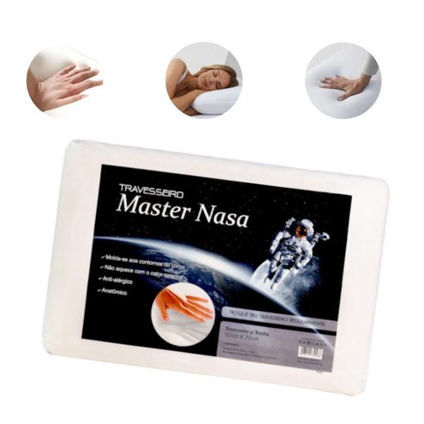 Imagem de Travesseiro Master Nasa Original Comfort Premium Sono Relaxante Premium