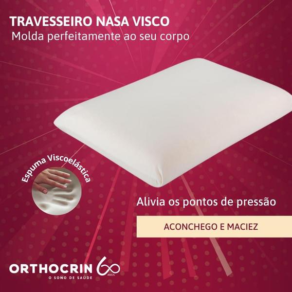 Imagem de Travesseiro Medio Orthocrin NASA Visco Soft (48X68X12)