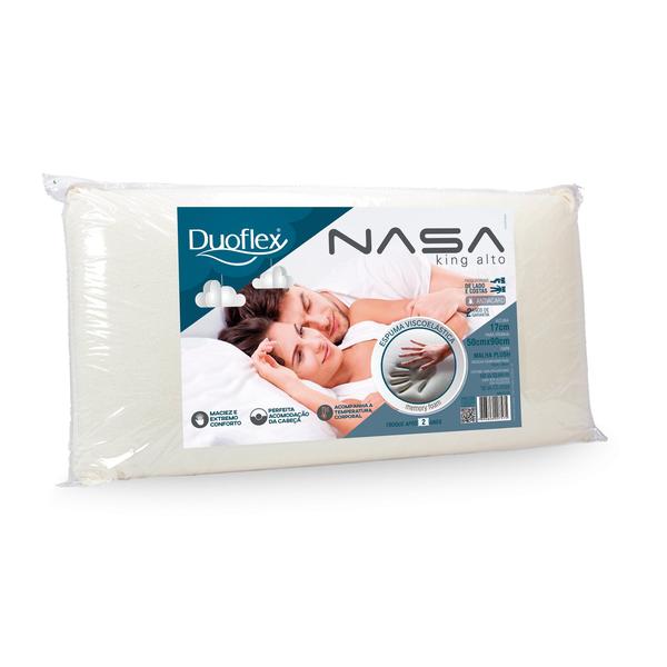 Travesseiro Nasa Alto King - 50x90 - Duoflex Imagem de Travesseiro Nasa Alto King - 50x90