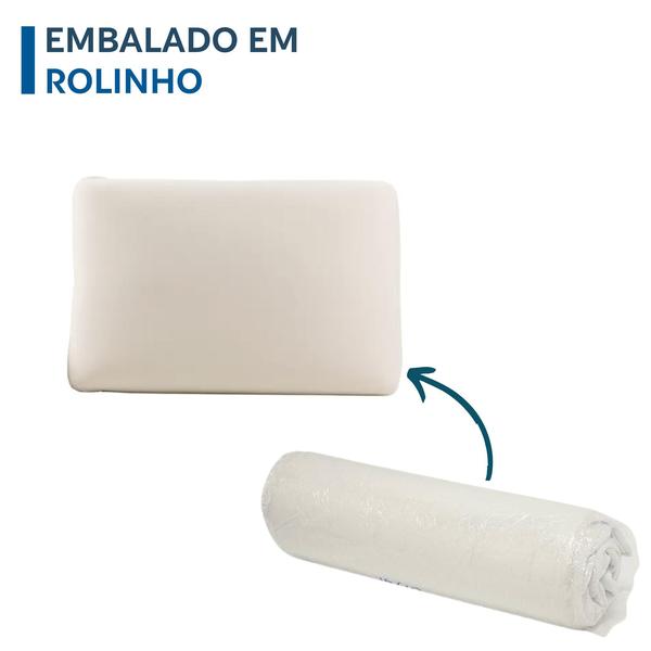 Travesseiro Nasa Alto King - 50x90 - Duoflex Imagem de Travesseiro Nasa Alto King - 50x90