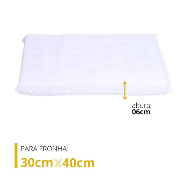 Imagem de Travesseiro NASA Baby Anti Sufocante Recém Nascido 0+ Para Fronhas 30x40cm - Com Tecido Percal 180 Fios