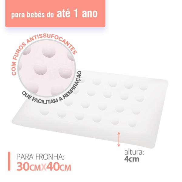 Travesseiro Nasa Baby Infantil Antiácaros Duoflexx Imagem de Travesseiro Nasa Baby Infantil Antiácaros Duoflexx