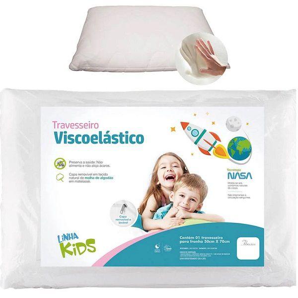 Imagem de Travesseiro Nasa KIDS Viscoelestico Criança Fibrasca Z5101