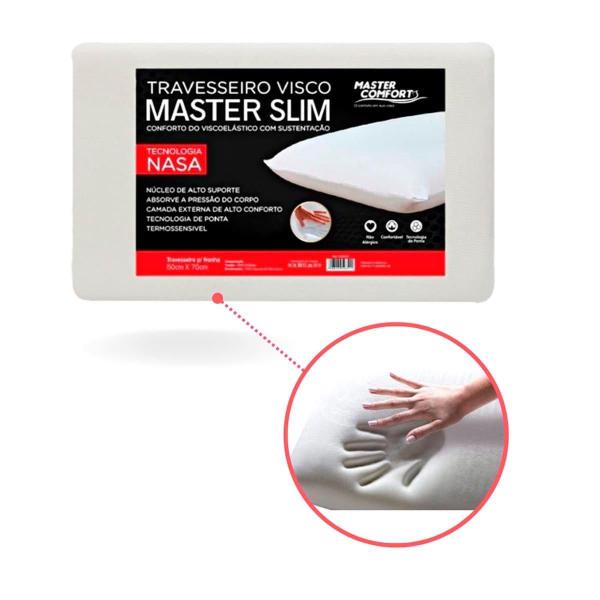 Travesseiro Nasa Slim Conforto Viscoelástico Premium - Bivena Imagem de Travesseiro Nasa Slim Conforto Viscoelástico Premium