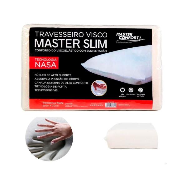 Travesseiro Nasa Viscoelástico Slim Conforto E Suporte - Relet Imagem de Travesseiro Nasa Viscoelástico Slim Conforto E Suporte