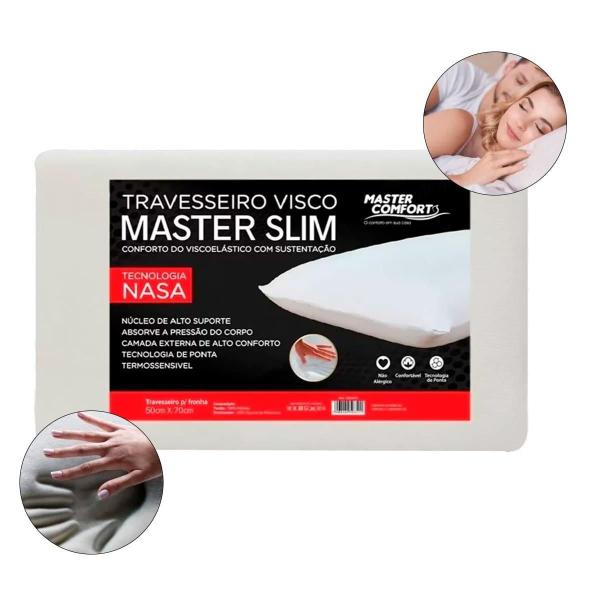 Travesseiro Nasa Viscoelástico Slim Conforto E Suporte - Relet Imagem de Travesseiro Nasa Viscoelástico Slim Conforto E Suporte
