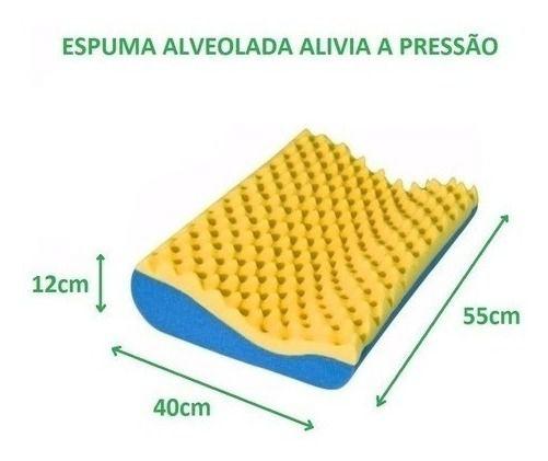 Imagem de Travesseiro Ortopédico Cervical Casca De Ovo Anatômico 