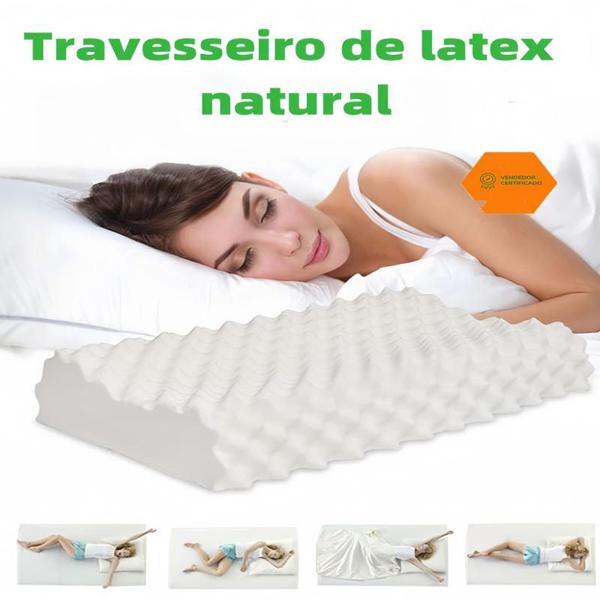 Imagem de Travesseiro ortopedico De Látex Natural tailândia De massage Pillow Antialérgica