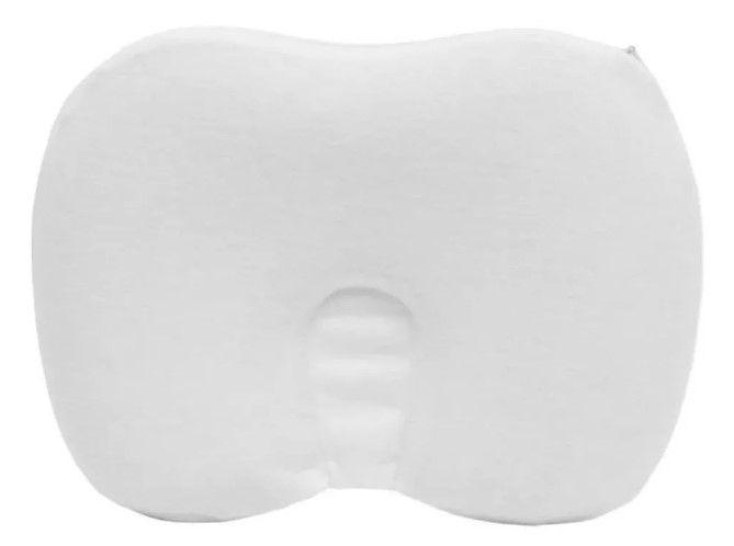 Travesseiro Para Bebê Anatômico Viscoelástico Buba Branco Imagem de Travesseiro Para Bebê Anatômico Viscoelástico Buba Branco