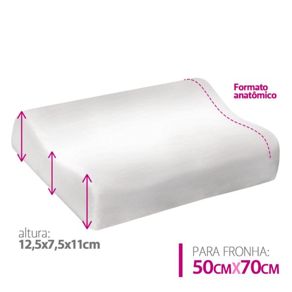 Travesseiro para Dor Cervical - 50x70 - Duoflex Imagem de Travesseiro para Dor Cervical - 50x70