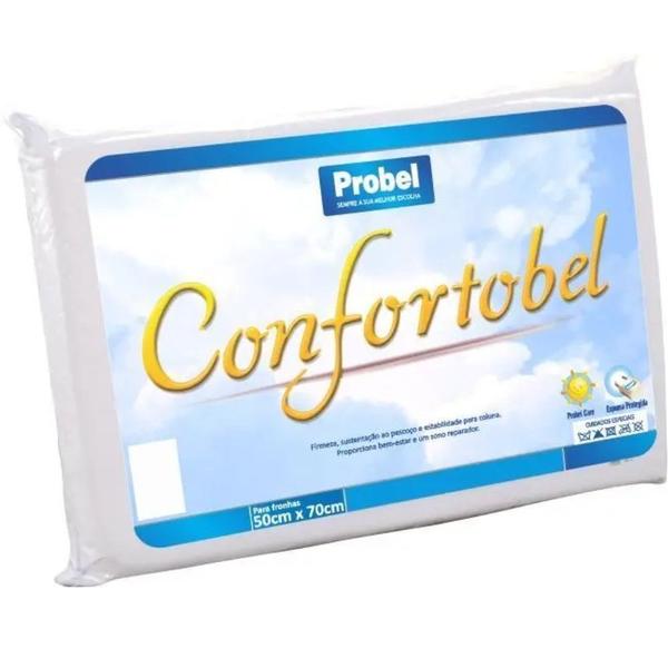 Imagem de Travesseiro Probel Confortobel em espuma Soft D15 Antiácaro Antibacteriana e Antifúngicos 40 cm por 60 cm Branco