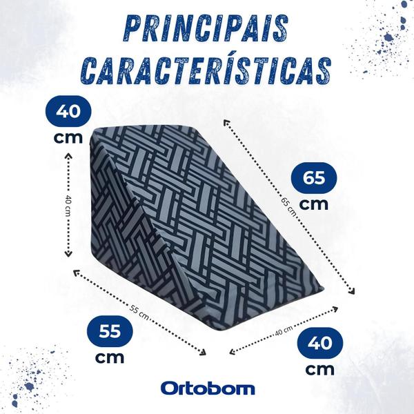 Imagem de Travesseiro Suavencosto Triangular Sleep Anatômico (55x40x40) - Ortobom