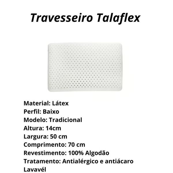 Imagem de Travesseiro Talaflex Látex Natural Theva 50x70 Copespuma