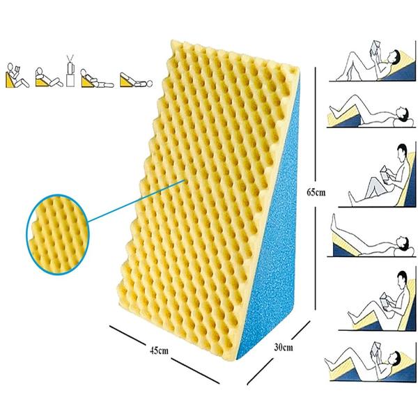 Imagem de Travesseiro triangulo  + capa pós cirurgico terapeutico anti varizes