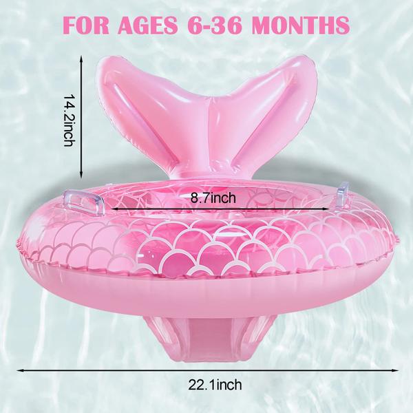 Imagem de Treinador de natação inteligente Baby Pool Float KISSHAKE Mermaid 6-36 m