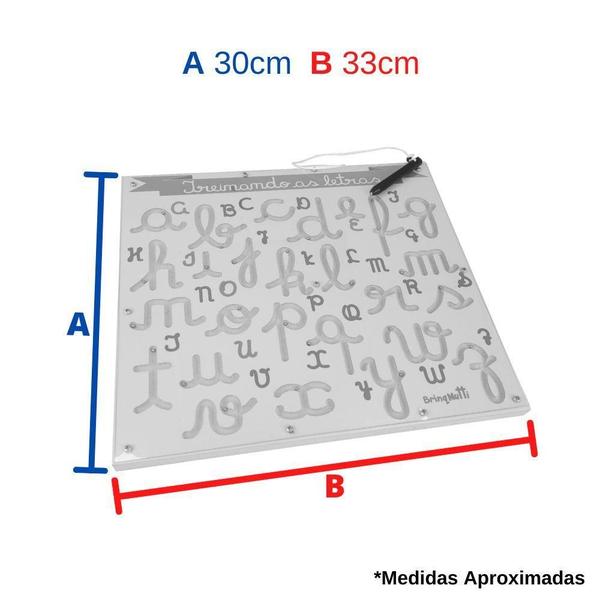 Imagem de Treinando As Letras Brinquedo Pedagógico De Madeira