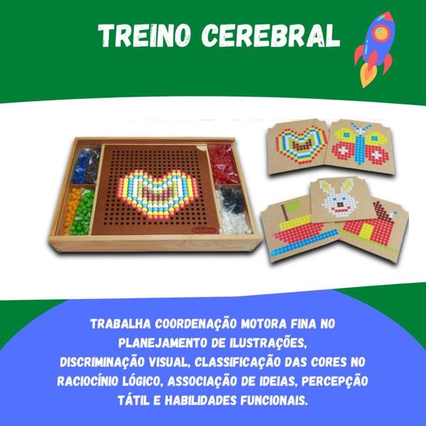 Imagem de Treino Cerebral Educativo Jogo Didático Encaixe