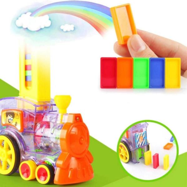 Imagem de Trem Construtor Divertido Colorido á Pilhas para Crianças