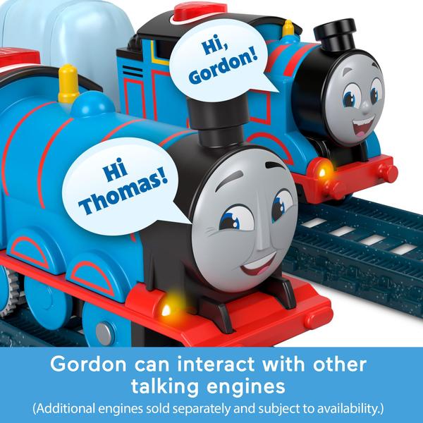 Imagem de Trem de brinquedo motorizado Thomas e amigos falando sobre Gordon há mais de 3 anos