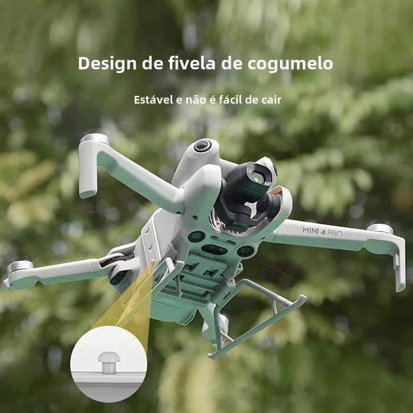 Imagem de Trem De Pouso Dobrável De Altura Estendida Leve Para Drone DJI Mini 4 pro Da BRDRC