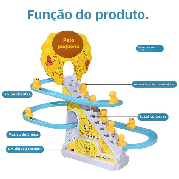 Imagem de Trem Elétrico de Montanha Russa para Crianças - Brinquedo DIY com Luzes e Trilhos