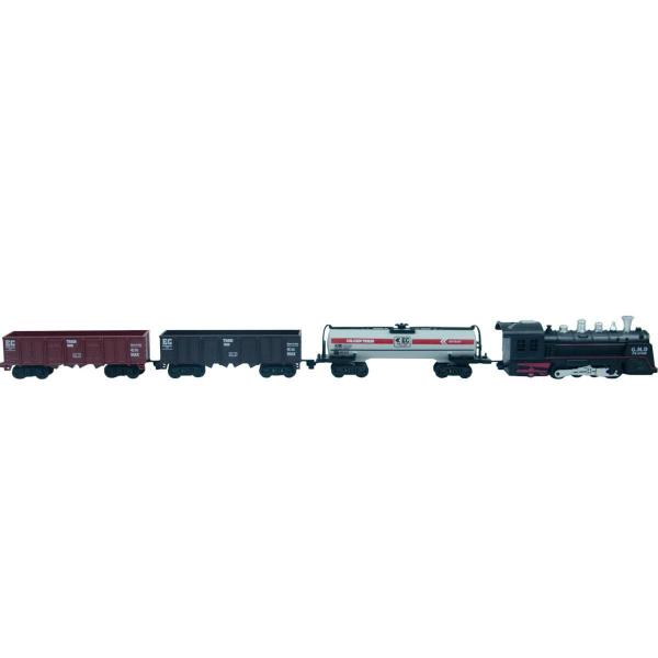 Imagem de Trem Locomotiva Infantil Com Luz E Som 14Pcs Bw148