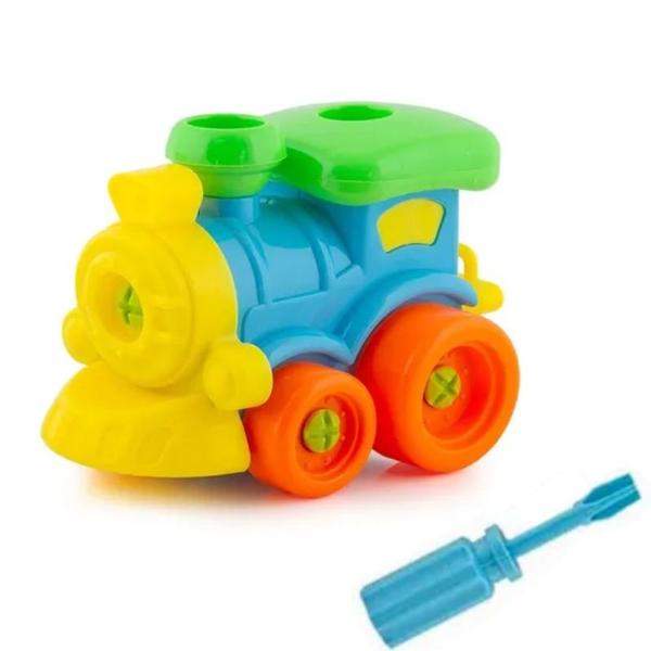 Imagem de Trem para Bebês de Brinquedo Avião Didático de Montar