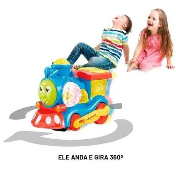 Imagem de Trem Trenzinho Musical Luzes Led Infantil Educativo Refletor