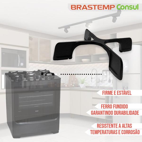 Imagem de Trempe Grade Fogão Cooktop Brastemp W11132264 W10390579 W11197059