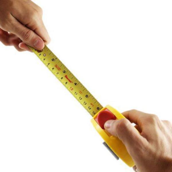 Trena Amarela de 5 Mt Como Trava Starrett Imagem de Trena Amarela de 5 Mt Como Trava Starrett