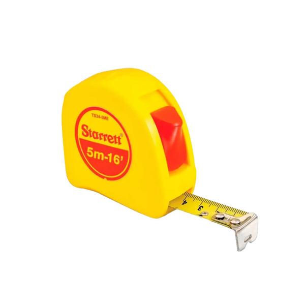 Trena Amarela de 5 Mt Como Trava Starrett Imagem de Trena Amarela de 5 Mt Como Trava Starrett