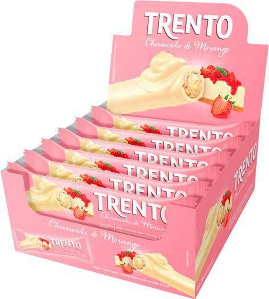 Imagem de TRENTO CHEESECAKE MORANGO 512G 16 x 32G PECCIN