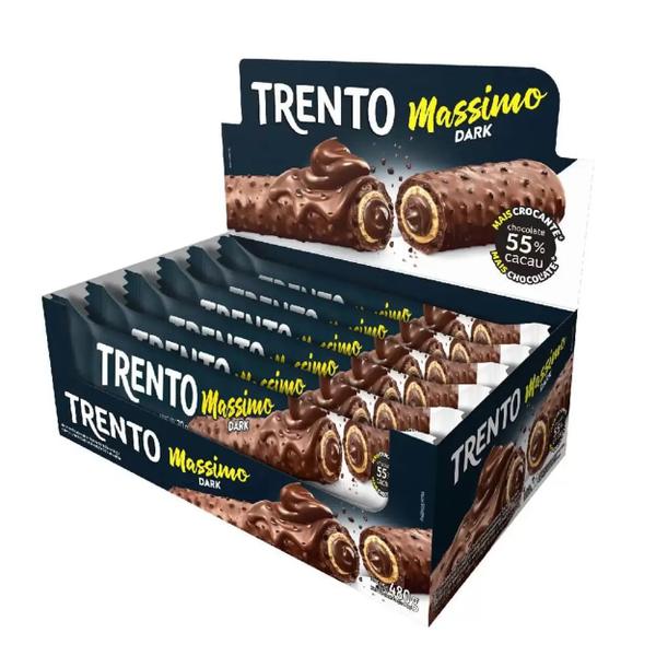 Trento massimo 480g - 55% cacau dark - Peccin Imagem de Trento massimo 480g - 55% cacau dark