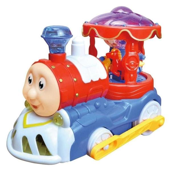 Trenzinho Carrossel Bate e Volta DMT5107 Mod 2 - Dm Brasil - DM Toys Imagem de Trenzinho Carrossel Bate e Volta DMT5107 Mod 2 - Dm Brasil