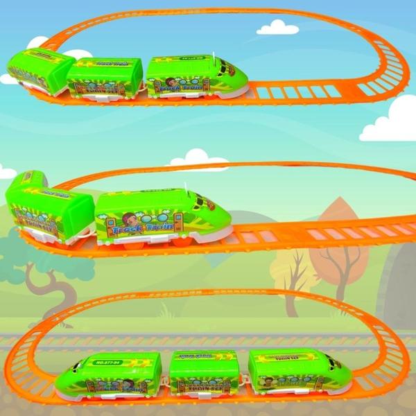 Imagem de Trenzinho De Brinquedo Locomotiva Infantil Trem Elétrico 