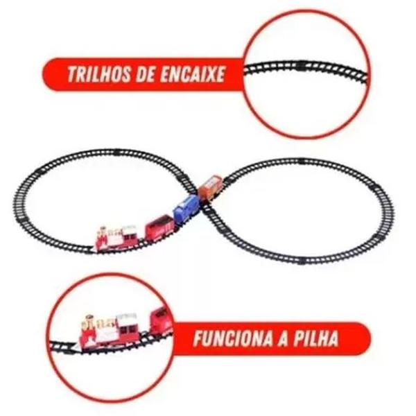 Imagem de Trenzinho de Brinquedo / Trem Expresso Orbital / Locomotiva a pilha / Trem Ferrorama Trenzinho  para Criança