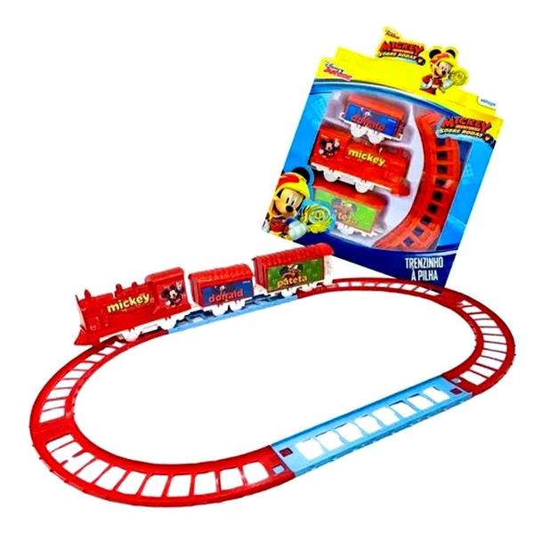 Imagem de Trenzinho Eletrico Mickey Locomotiva - EtiToys - Licenciado Oficial