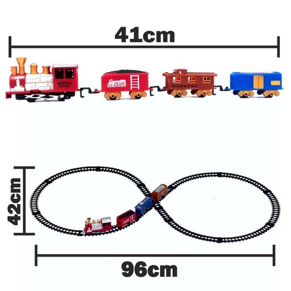 Imagem de Trenzinho Expresso Orbital  Locomotiva Ferrorama 19 Peças