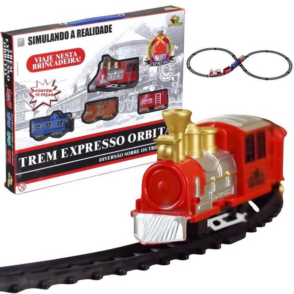 Imagem de Trenzinho Expresso Orbital  Locomotiva Ferrorama 19 Peças