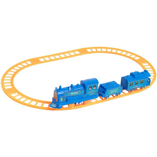 Trenzinho Infantil de Brinquedo Com Pista Locomotiva Azul Menino - Samba Toys Imagem de Trenzinho Infantil de Brinquedo Com Pista Locomotiva Azul Menino - Samba Toys